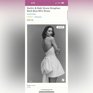 White Sanchin & Babi wedding dress